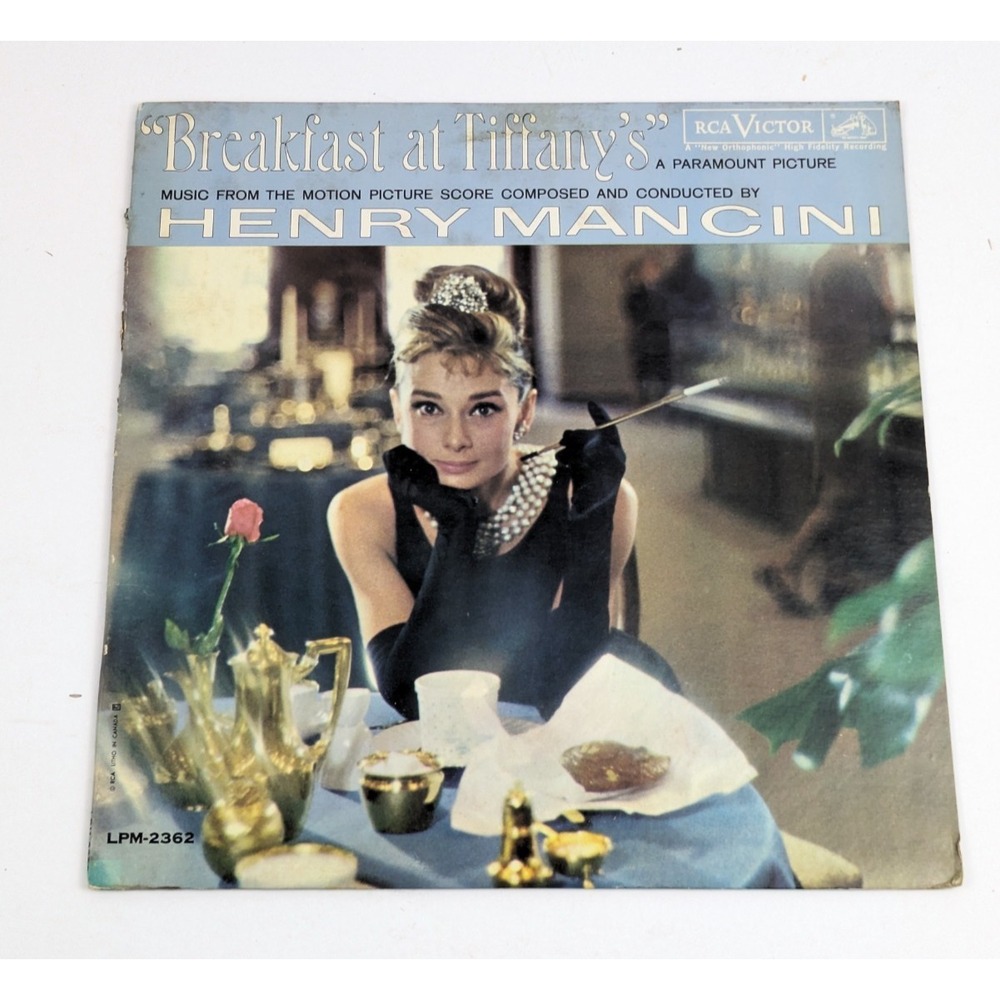 Breakfast At Tiffanys Motion Picture Score LP Vinyl Record‎ Henry Mancini